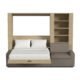 Queen Size Murphy Bed with Extended Couch | Inovabed - Image 6